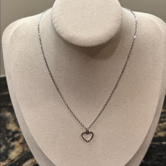 Harriet Ave Jewels Jewelry - Small Heart Charm Stainless Steel Chain Necklace